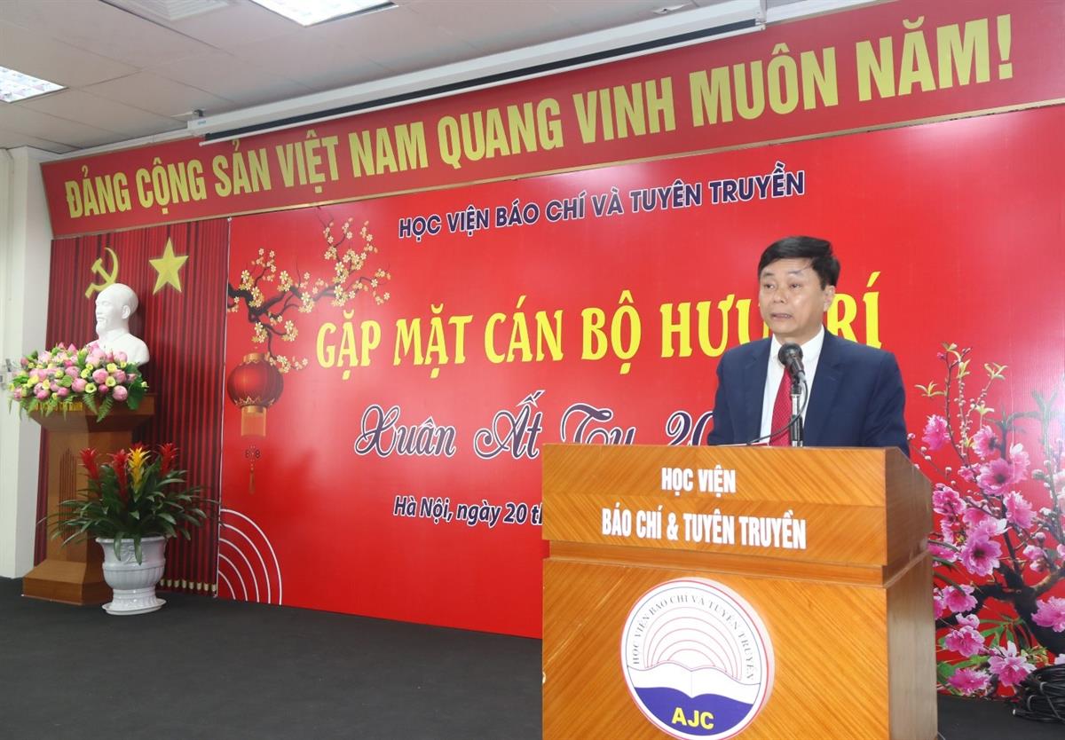 Học viện tổ chức Gặp mặt cán bộ hưu trí nhân dịp Xuân Ất Tỵ 2025